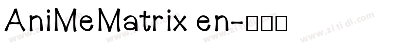 AniMeMatrix en字体转换